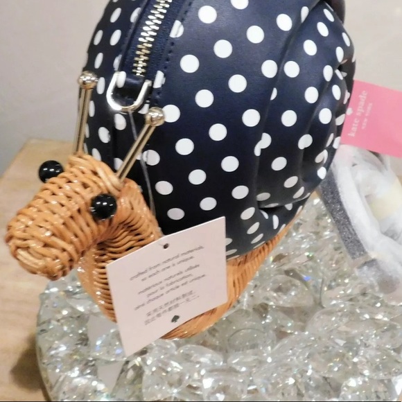 Kate Spade Enchanted Forest Wicker Scarlet polka - Picture 2 of 9